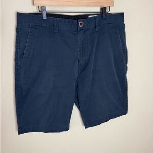 Volcom Blue Chino Shorts Men’s Size 38 Casual Skate Shorts